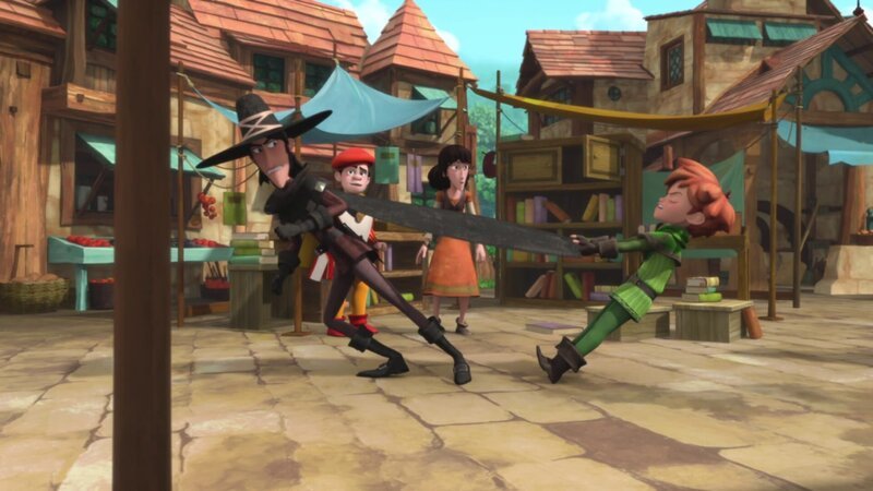 Robin versucht die Ereignisse dieses unglücklichen Tages rückgängig zu machen. – Bild: Method Animation – DQ E /​ ZDF