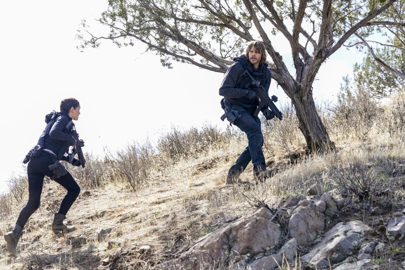 Special Agent Kensi Blye (Daniela Ruah) and LAPD Liaison Marty Deeks (Eric Christian Olsen) – Bild: CBS Broadcasting, Inc. /​ Ron Jaffe