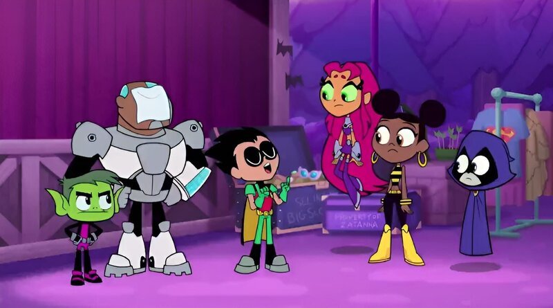 v.li.: Beast Boy, Cyborg, Robin, Starfire, Bumblebee, Raven – Bild: The Cartoon Network, Inc.