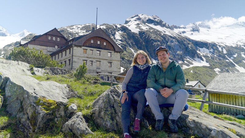 Protagonisten Maike Köck und Florian Illmer von der Berlinerhütte – Bild: ServusTV /​ DMG Film