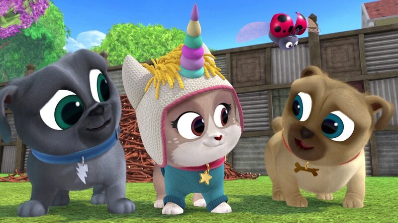 L-R: Bingo, Keia, Rolly – Bild: Disney Channel
