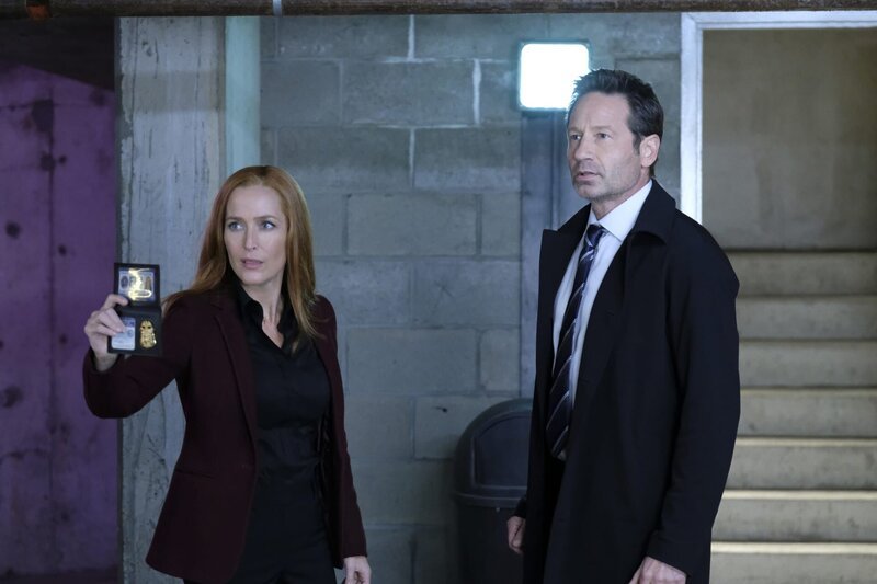 L-R: Scully (Gillian Anderson) und Mulder (David Duchovny) – Bild: Fox