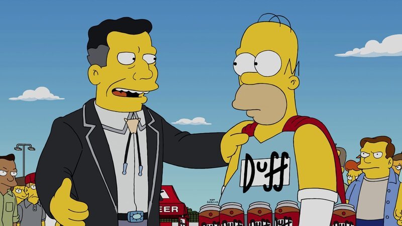 Schafft es Homer (r.), die Anweisungen seines Bosses H.K. Duff (l.) zu befolgen und keinen Alkohol mehr zu trinken? – Bild: Twentieth Century Fox Film Corporation