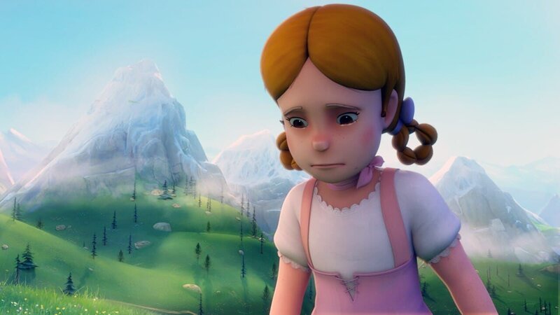 Verzweifelt läuft Theresa in die Berge davon. – Bild: ZDF/​Studio 100 Animation/​Heidi Productions Pty. Limited