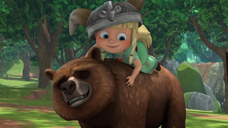 Die kleine Solveig liebt ihren Bären Geri über alles. – Bild: ZDF/​Method Animation 2021/​ZDF Studios/​KidsMe