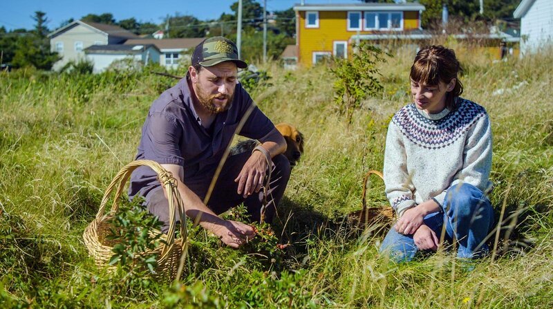 Auf der Halbinsel Avalon im Osten Neufundlands suchen Shawn und Andie nach Kräutern, Beeren und Pilzen für einen traditionellen Eintopf, den „boil up“. – Bild: BR/​NDR