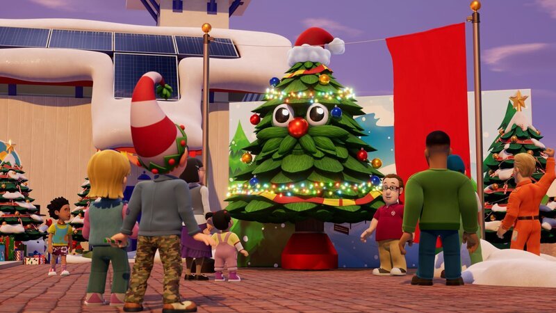 Alle sind begeistert von Joes tanzendem Weihnachtsbaum. – Bild: KiKA/​Prism Art & Design Limited