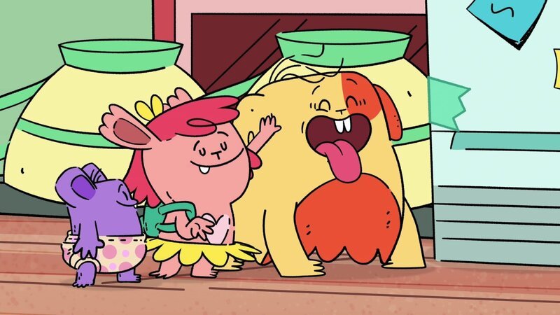 v.li.: Lil Pal, Clover, Greg – Bild: Paramount