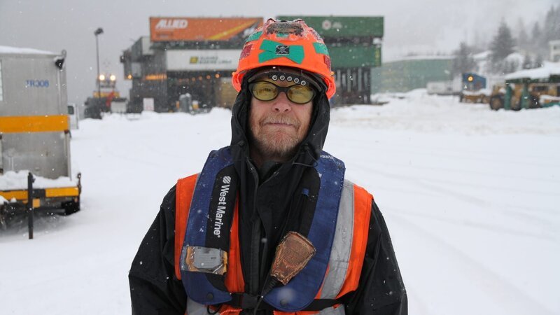 Danny working in the snow. – Bild: Gwyn Williams /​ Destination America /​ Discovery Communications
