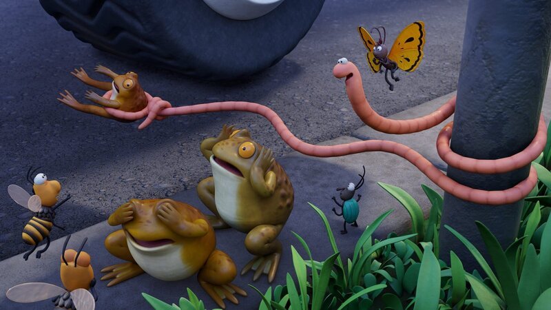 Wer ist in der Not zur Stelle? Superwurm, der Superschnelle! – Bild: Magic Light Pictures Limited