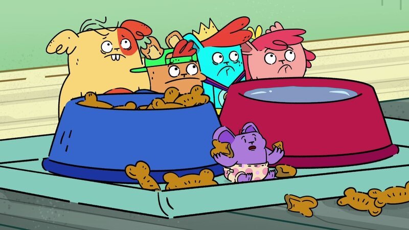 v.li.: Greg, Mondo, Lil Pal, Popcorn, Clover – Bild: Paramount