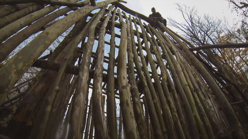 Wild Bill and Willy on top of a trap. – Bild: Warner Bros. Discovery