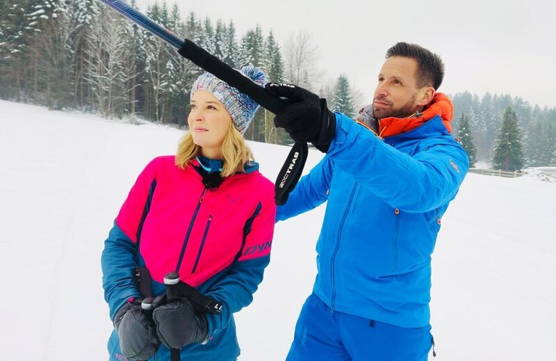 Christine Reiler mit Christian Leitner – Bild: ORF