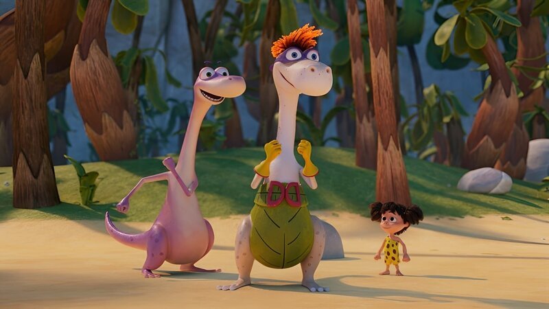 Minus Drei und Lucy machen aus Flint: „Super-Flint“! – Bild: ZDF/​M.A.R.K.13/​TRIKK17/​Fabrique d’image