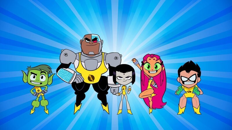 L-R: Beast Boy, Cyborg, Raven, Starfire, Robin – Bild: Cartoon Network