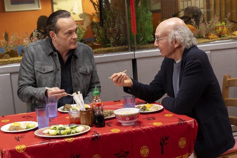 l-r: Freddy Funkhouser (Vince Vaughn), Larry David – Bild: Warner