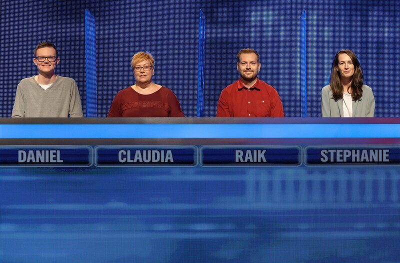 Die Kandidat:innen (v.l.n.r.): Daniel Hock, Claudia Hartmann, Raik Heinemann und Stephanie Frost. – Bild: ARD/​Arne Vollstedt