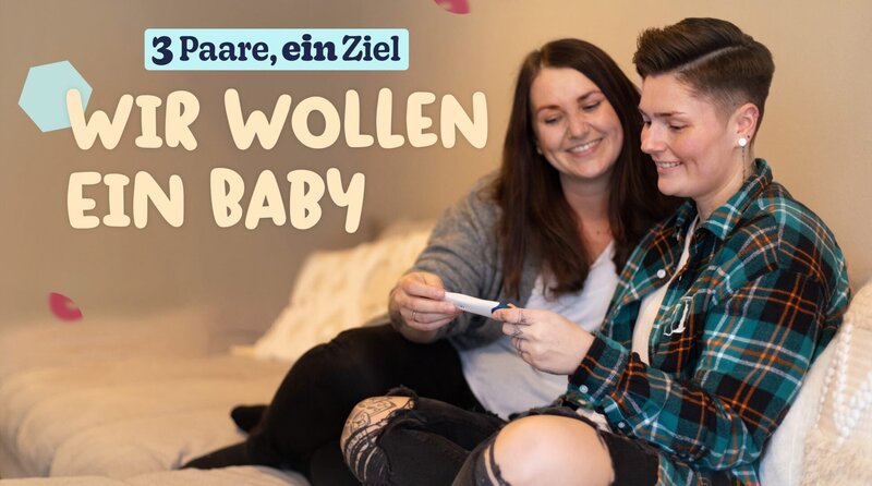 Julia (re.) und Laura versuchen ein Baby zu bekommen. – Bild: BR/​Markus Konvalin
