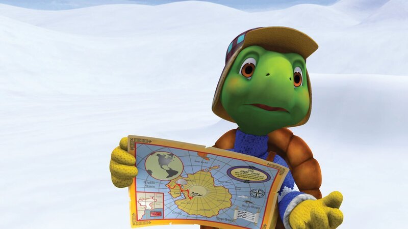 Franklin darf die Karte nicht verlieren. – Bild: KiKA/​Nelvana International Limited