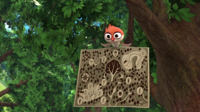 Auf der Karte kann man genau Robins Versteck orten. Sie darf nicht dem Sheriff in die Hände fallen. – Bild: Method Animation – DQ Entertainment Intern. – ZDF, De Agostini
