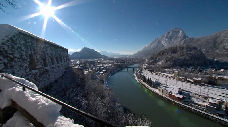 Blick von der Festung Kufstein auf den Inn. – Bild: ZDF/HR Blick von der Festung Kufstein auf den Inn. – Bild: ZDF/HR