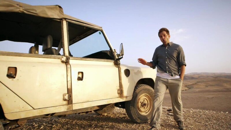 Dave Stotts und sein alter Jeep unterwegs auf den Spuren der Evangelien in Israel – Bild: BBL