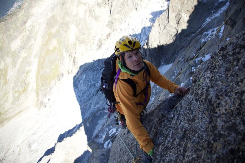 Protagonist Steve House in der Wand der Dru – Bild: Planet Watch /​ ServusTV
