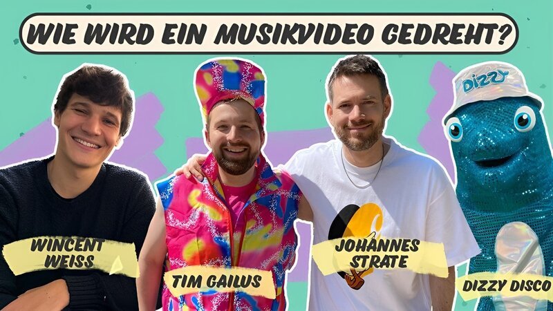 Wie entsteht ein Musikvideo? – Bild: KiKA – Honorarfreie Verwendung gemäÃŸ AGB im redaktionellen Zusammenhang mit genannter Sendung bei Nennung „Bild: KiKA“