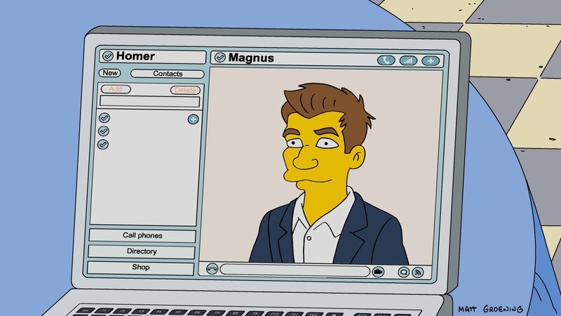 Schachmeister Magnus (Foto) soll Homer aus seiner Lebenskrise heraushelfen … – Bild: Fox and its related entities