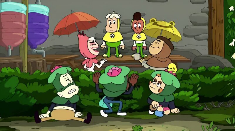 vorne, v.li.: J.P., Craig, Kelsey, Mortimor – Bild: The Cartoon Network, Inc.