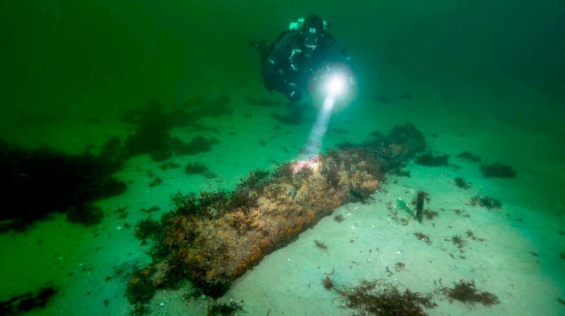 Noch immer liegen die Überreste der „Hedvig Sophia“ auf dem Grund der Ostsee. Das Kriegsschiff der schwedischen Marine ist während eines Seegefechts 1715 in der Kieler Förde untergegangen. – Bild: phoenix