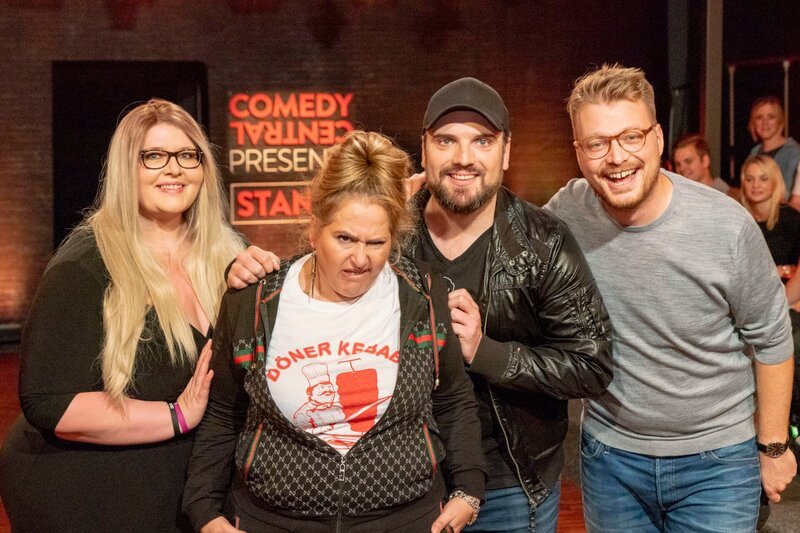 L-R: Nicole Jäger, Idill Baydar, Ingmar Stadelmann and Max Gstettenbauer. – Bild: Max Kohr /​ ComedyCentral