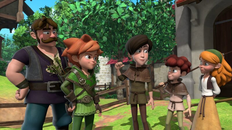 Ein neuer Junge (M.) ist nach Nottingham gekommen. Er sucht Freunde. – Bild: ZDF/​Method Animation 2021/​ZDF Studios/​KidsMe