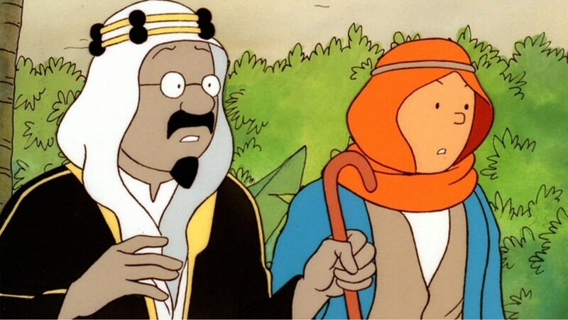 L’’émir Mohammed Ben Kalish Ezab et Tintin – Bild: ZDF/​Ellipsanime/​France 3/​M6/​Nelvana