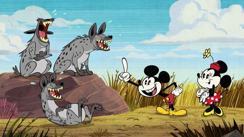 On the right side: Minnie Mouse and Mickey Mouse – Bild: Disney