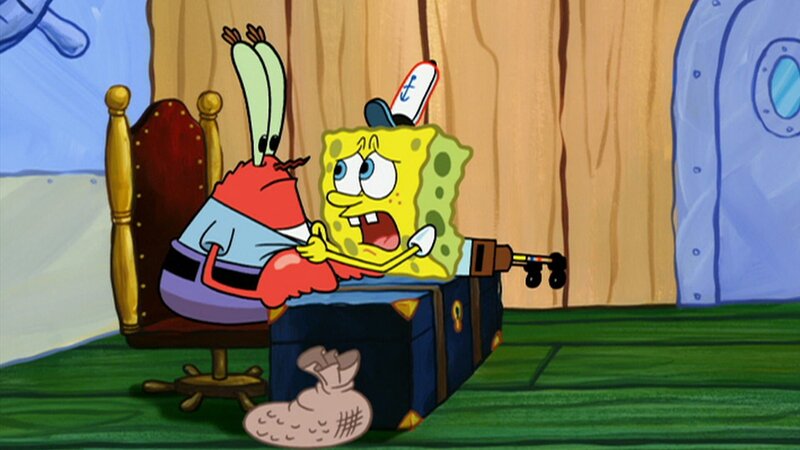 L-R: Mr. Krabs, SpongeBob – Bild: ViacomCBS