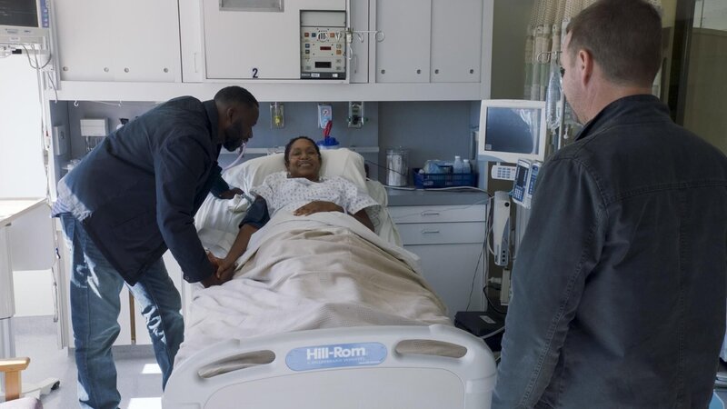 (v.l.n.r.) Raymond Lewis (Demetrius Grosse); Paula Lewis (Shelley Robertson); Special Agent G. Callen (Chris O’Donnell) – Bild: CBS Broadcasting, Inc.