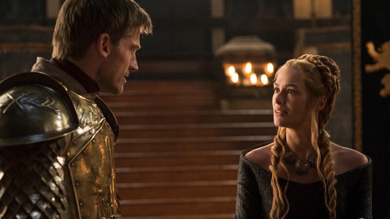 L-R: Jaime Lannister (Nikolaj Coster-Waldau) und Cersei Lannister (Lena Headey) – Bild: Sky Channel L-R: Jaime Lannister (Nikolaj Coster-Waldau) und Cersei Lannister (Lena Headey) – Bild: Sky Channel