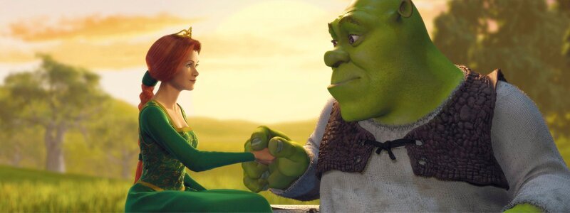Schon bald wird Shrek (r.) und Fiona (l.) klar, dass sie vieles gemeinsam haben, trotz ihres grundverschiedenen Aussehens … – Bild: DreamWorks Animation LLC