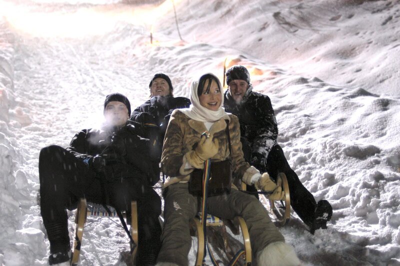 Neue Folgen: Soko Kitzbühel „Schlittenfahrt in den Tod“ Im Bild: Michael Rothschopf, Nicholas Ofczarek, Doreen Dietel, Raphael van Bargen. – Bild: ORF-PHOTOGRAPHIE