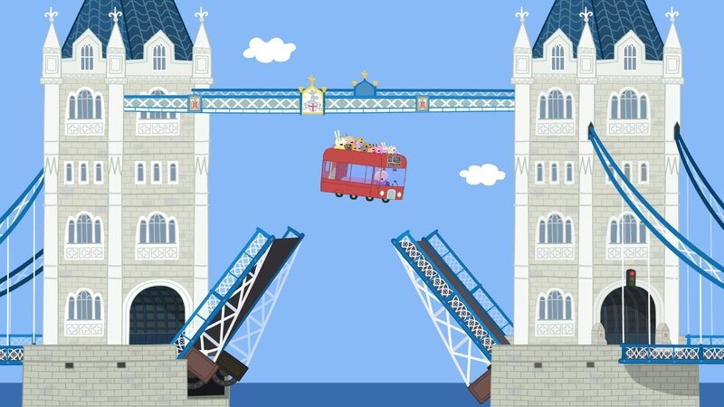 Die Queen fährt über die Towerbridge, obwohl diese noch für die Schiffe geöffnet ist. – Bild: Mediengruppe RTL