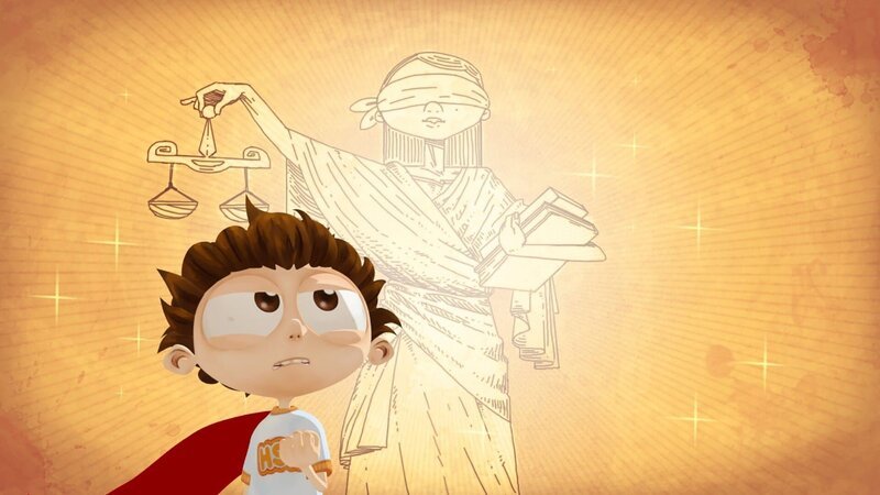 Jeder an der Schule hat ein besonderes Talent, nur nicht Butterfinger! Angelos Stärke ist das Einschreiten für Gerechtigkeit und seine Hilfsbereitschaft für die Schwachen – denkt er zumindest! – Bild: Cake Entertainment