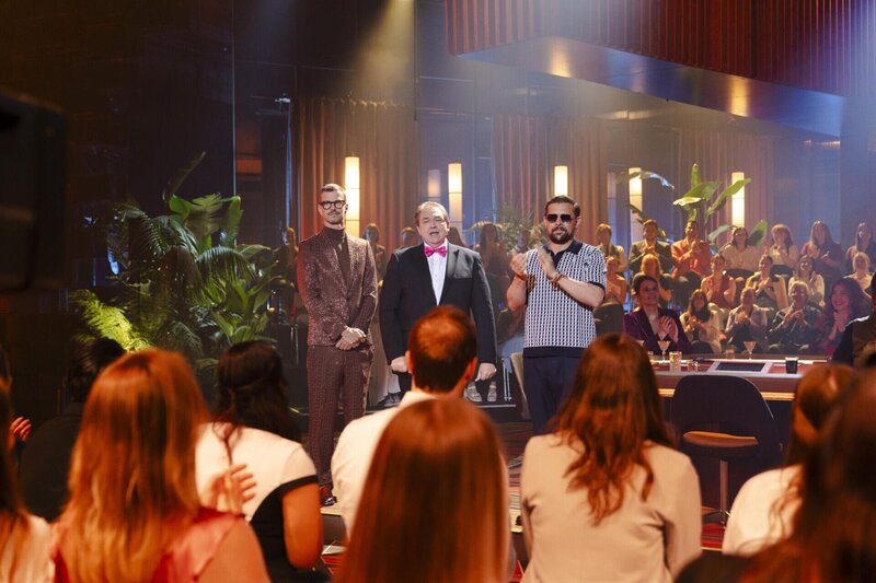 Joko Winterscheidt; Oliver Kalkofe; Klaas Heufer-Umlauf – Bild: Joyn/​Florida TV /​ Weiya Yeung