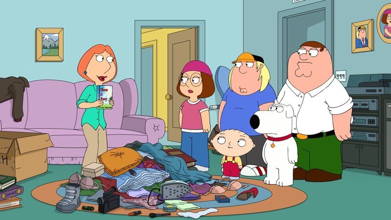 (v.l.n.r.) Lois Griffin, Meg Griffin, Stewie Griffin, Chris Griffin, Brian Griffin, Peter Griffin – Bild: Fox