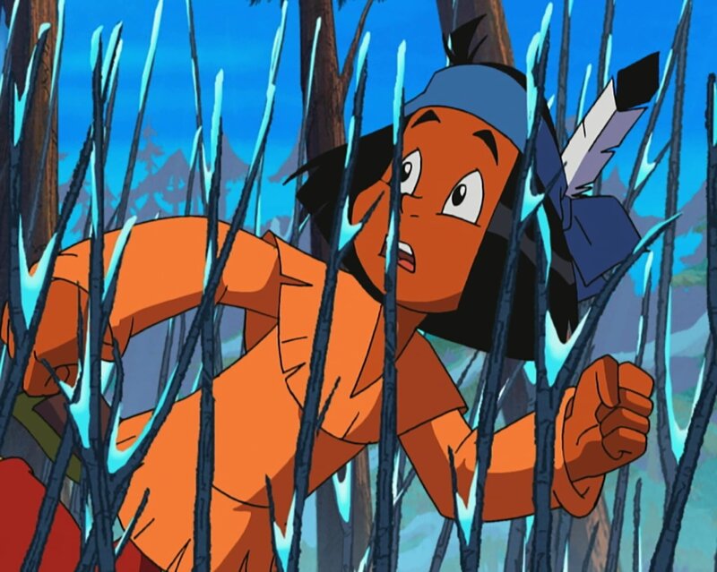 Yakari sucht nach Ruhiger Wolf, einem Jäger aus seinem Stamm. – Bild: Storimage