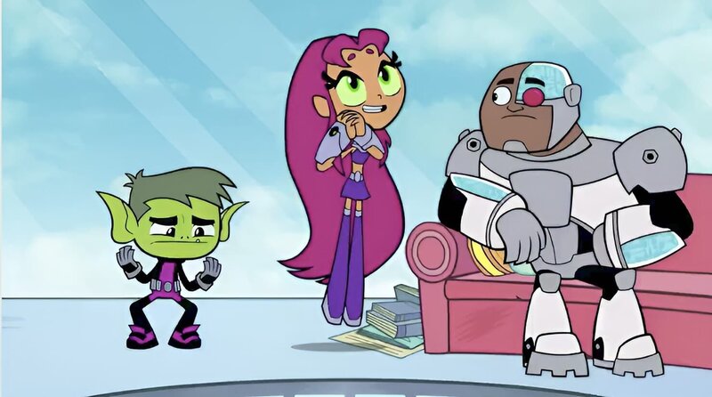 v.li.: Beast Boy, Starfire, Cyborg – Bild: TM and The Cartoon Network, Inc. A Time Warner Company