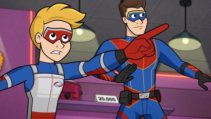 L-R: Henry /​ Kid Danger, Ray /​ Captain Man – Bild: 2018 Viacom International Inc. All Rights Reserved.