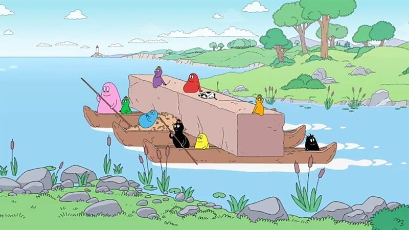 v.li.: Barbapapa, Barbalala, Barbahelle, Barbabella, Barbamama, Barbabravo, Barbazoo, Lolita, Barbasophie, Barbabo – Bild: Paramount