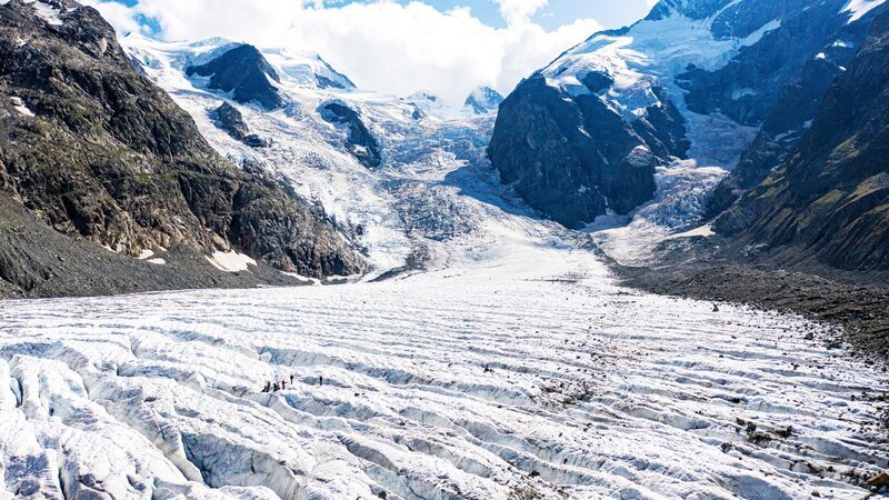 Wetter- und Messstation auf dem Morteratschgletscher im August 2019 – Bild: Mayk Wendt / SPIEGEL TV Wetter- und Messstation auf dem Morteratschgletscher im August 2019 – Bild: Mayk Wendt / SPIEGEL TV
