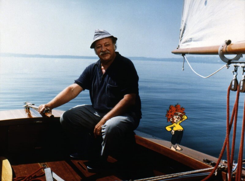Pumuckl und Meister Eder (Gustl Bayrhammer) gehen segeln. – Bild: BR/​Infafilm GmbH